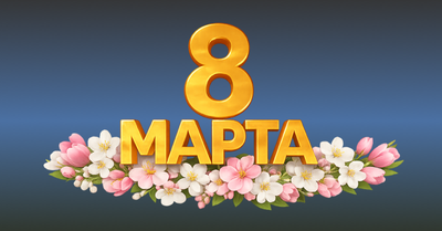 Дорогие женщины, с Международным женским днём!